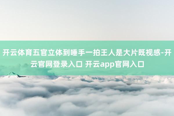 开云体育五官立体到唾手一拍王人是大片既视感-开云官网登录入口 开云app官网入口