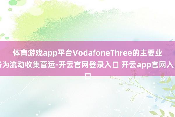 体育游戏app平台VodafoneThree的主要业务为流动收集营运-开云官网登录入口 开云app官网入口